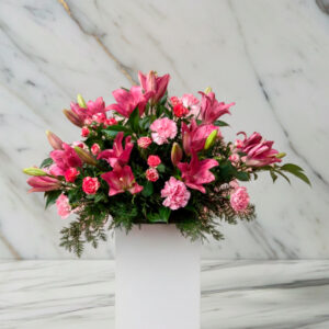 Centro de flor variada